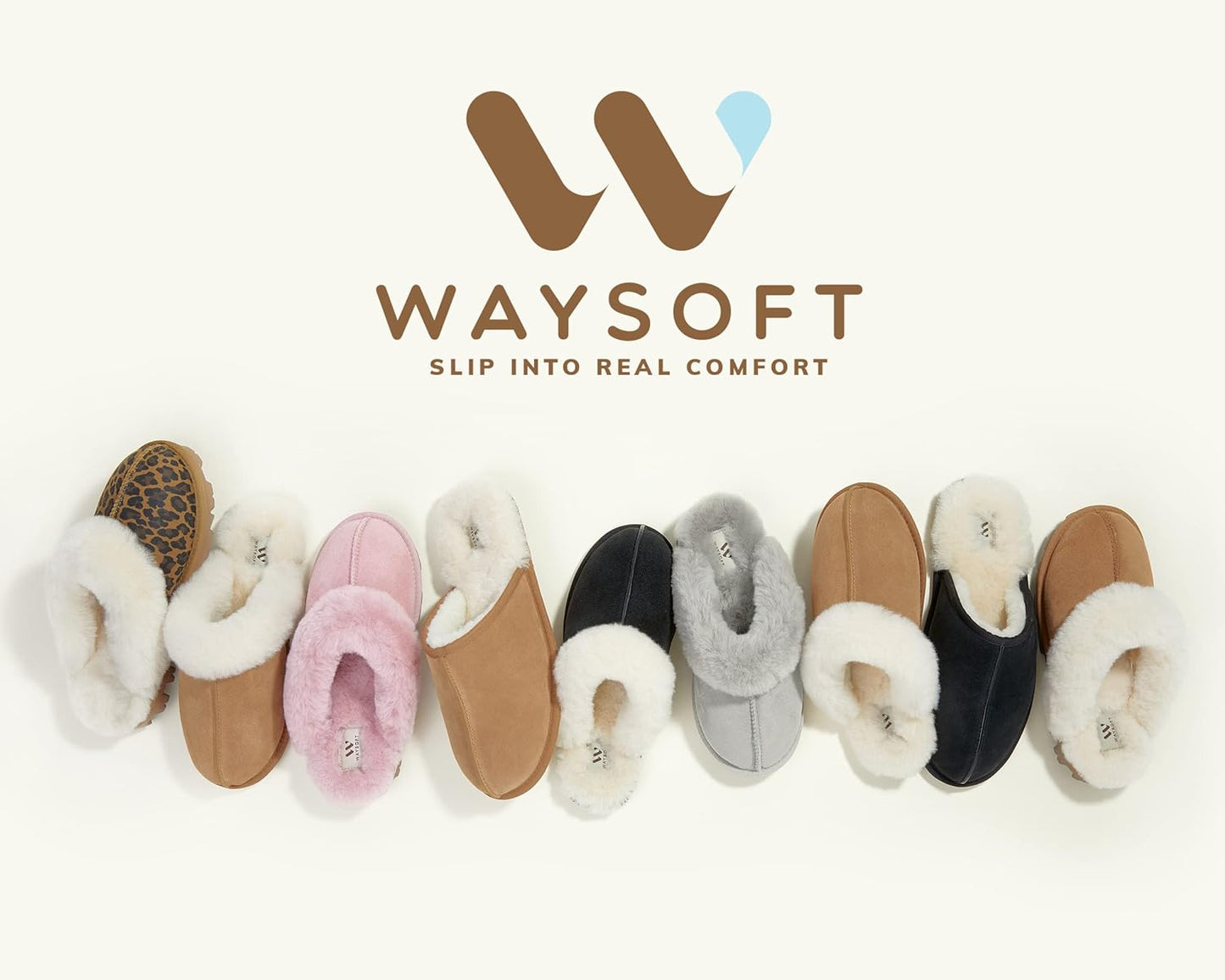 Women'S Genuine Australian Sheepskin Slippers, 100% Shearling, 8Mm Memory-Foam, Hard Bottom Slipper
